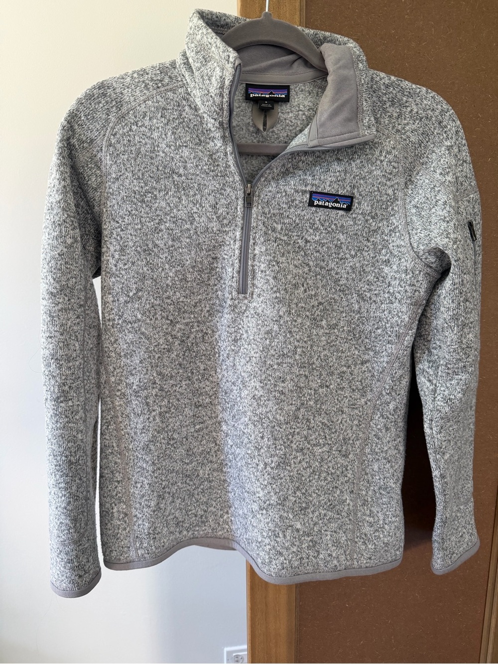 Patagonia Women’s Better Sweater Heather Gray Quarter-Zip Fleece Pullover